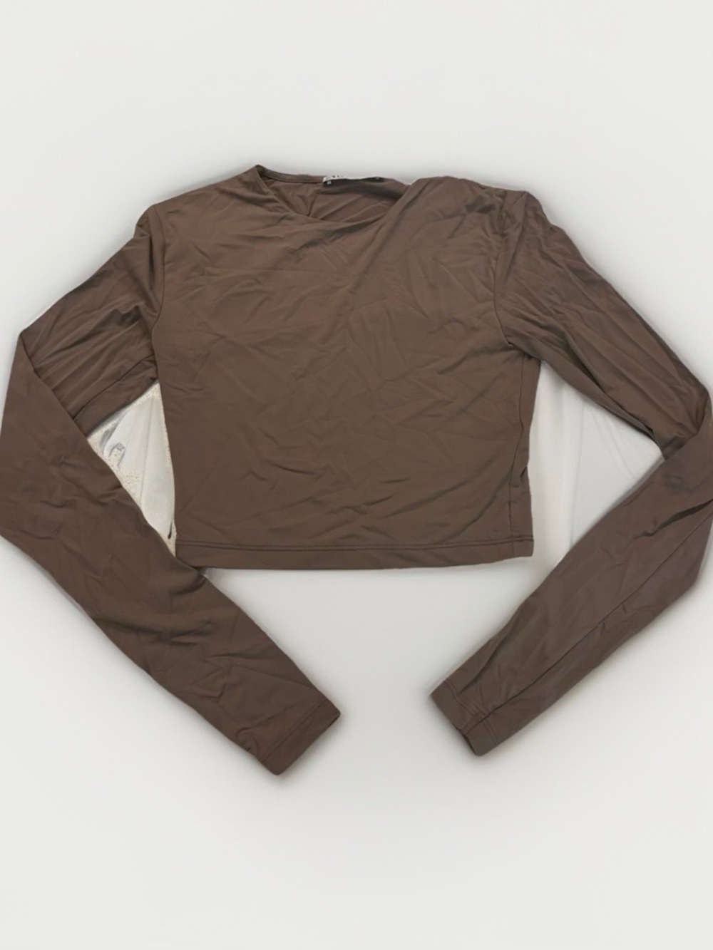 Zara Scoop Neck Top - Taupe Brown